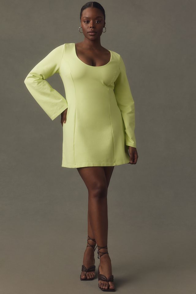Maeve Long-Sleeve Scoop-Neck Mini Dress #7