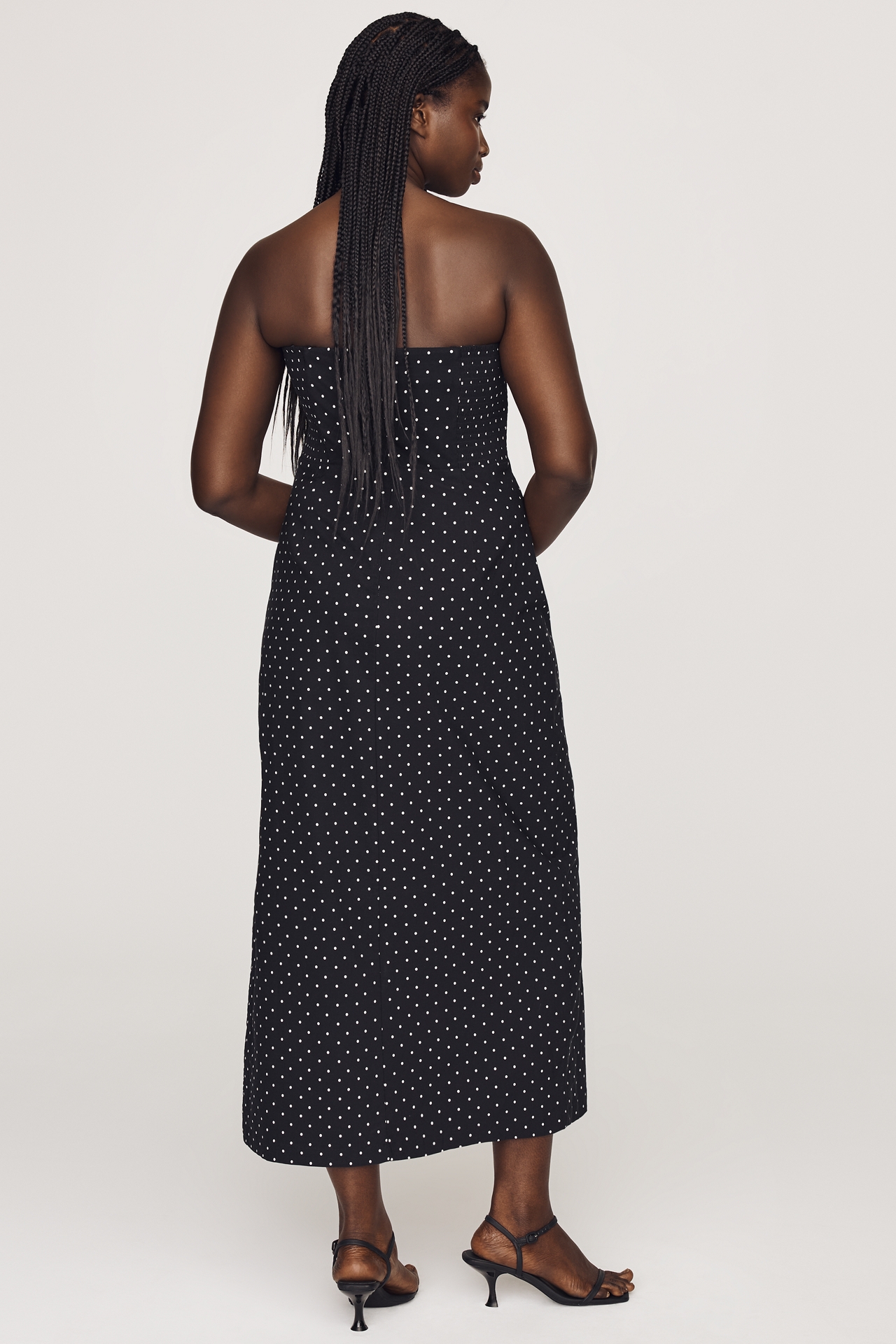 By Anthropologie Notched Midi Dress