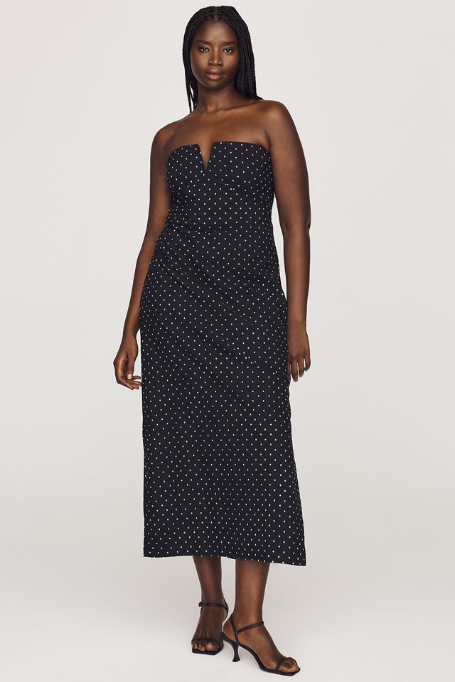 By Anthropologie Notched Midi Dress #4