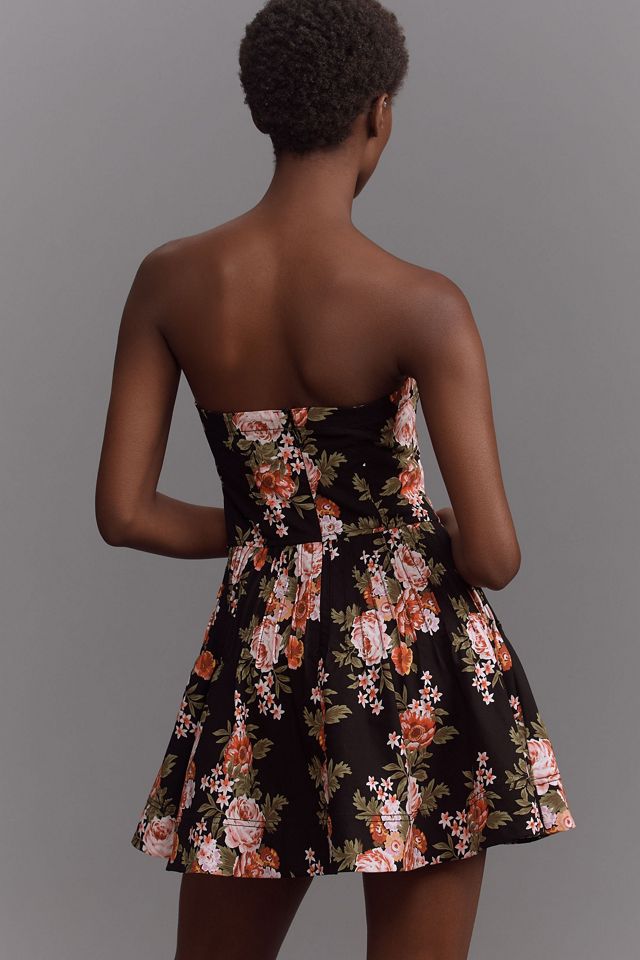 Maeve Strapless Flounce Mini Dress #1