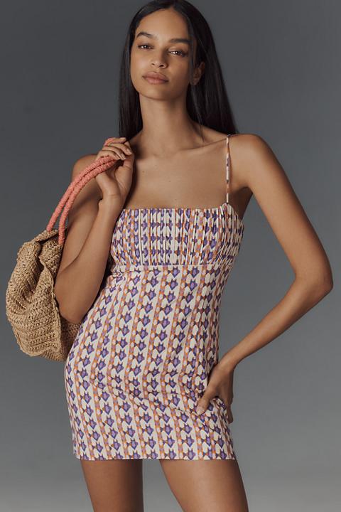 The Ophelia Sleeveless Linen Slim Mini Dress by Maeve