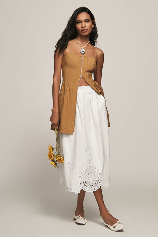 By Anthropologie Structured Zip-Front Mini Dress #5