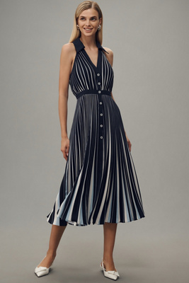 Anthropologieオリジナル! Emeline Pleated Midi Dress Emeline Pleated Midi Dress | Anthropologie