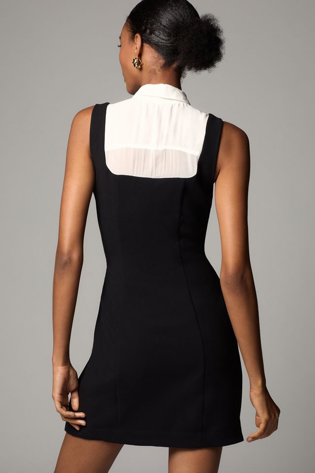 Robe Mini à Col et Nœud Papillon Maeve #1