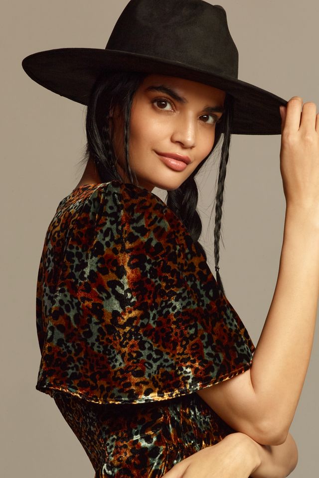 By Anthropologie Short-Sleeve Velvet Mini Dress #3