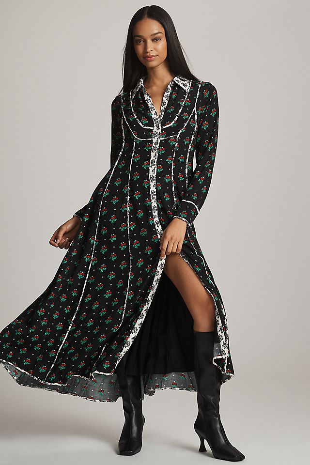 anthropologie long sleeve dresses Formal 25% polyester Anthropologie Leifsdottir Dresses Size 8