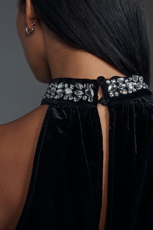 The Somerset Mini Dress: Velvet Halter Edition #3