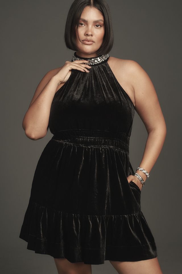 The Somerset Mini Dress: Velvet Halter Edition #5