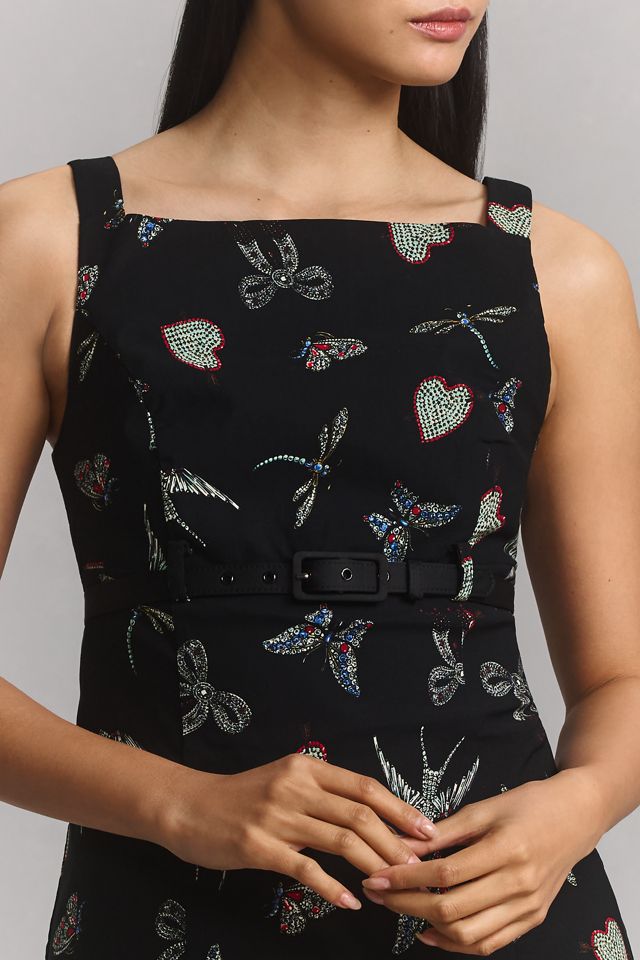 By Anthropologie Sleeveless Boat-Neck Mini Dress #1