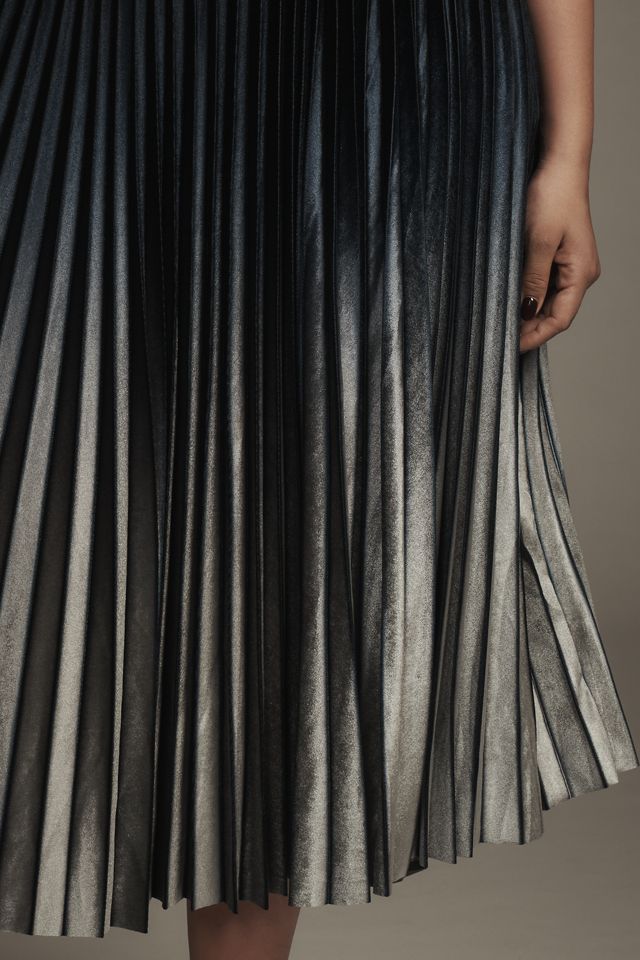 By Anthropologie Pleated Halter Midi Dress #6