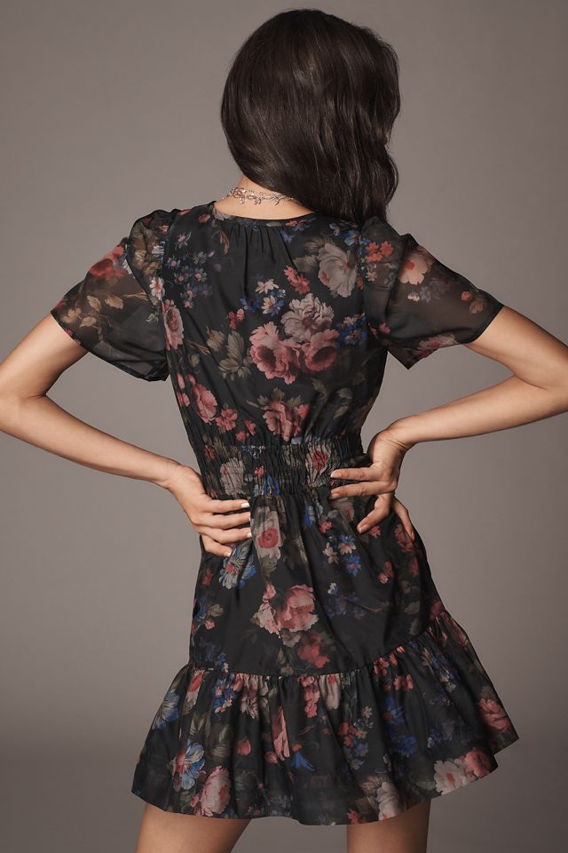 Robe Mini Organza Manches Courtes Par Anthropologie #1