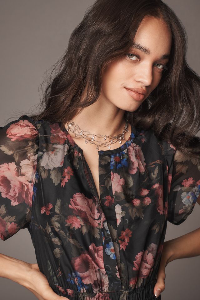 Robe Mini Organza Manches Courtes Par Anthropologie #3