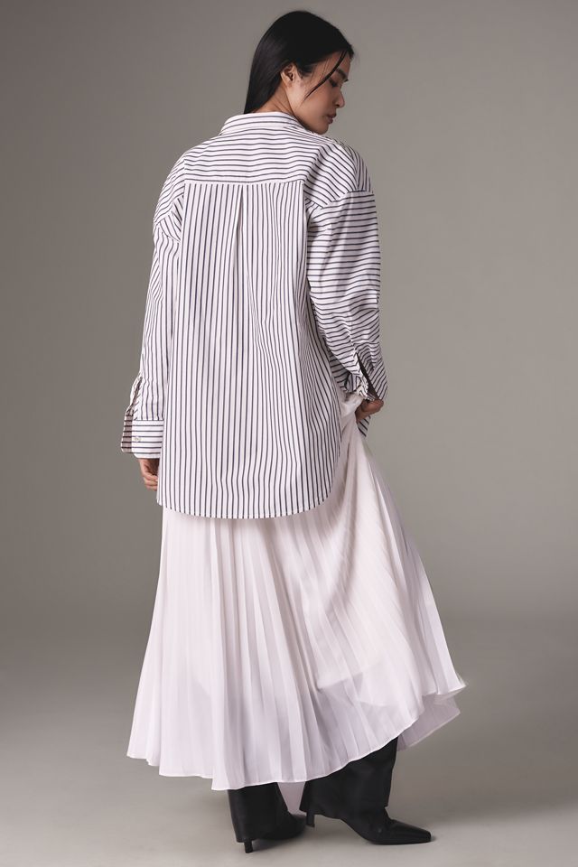 By Anthropologie Twofer Shirt Maxi Dress #1