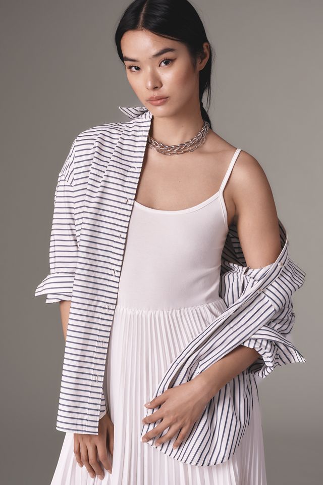 By Anthropologie Twofer Shirt Maxi Dress #2