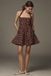 Maeve Square-Neck Fit-and-Flare Mini Dress