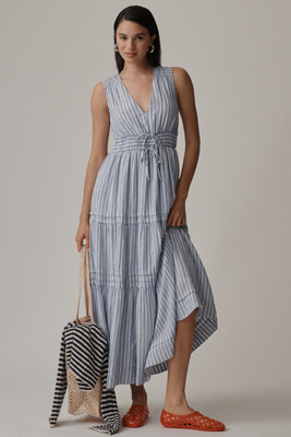 The Somerset Sleeveless Linen Blend Maxi Dress