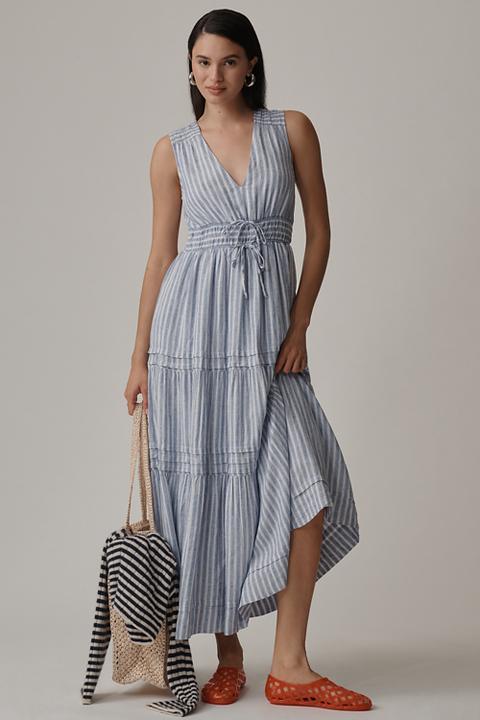 The Somerset Maxi Dress: Sleeveless Linen Blend Edition