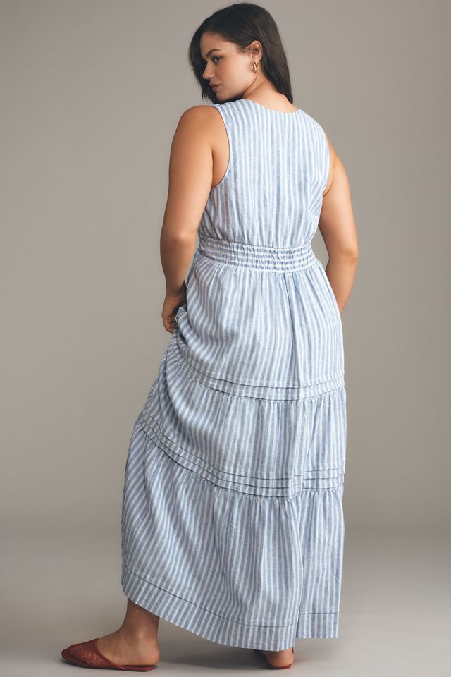 The Somerset Sleeveless Linen Maxi Dress #6