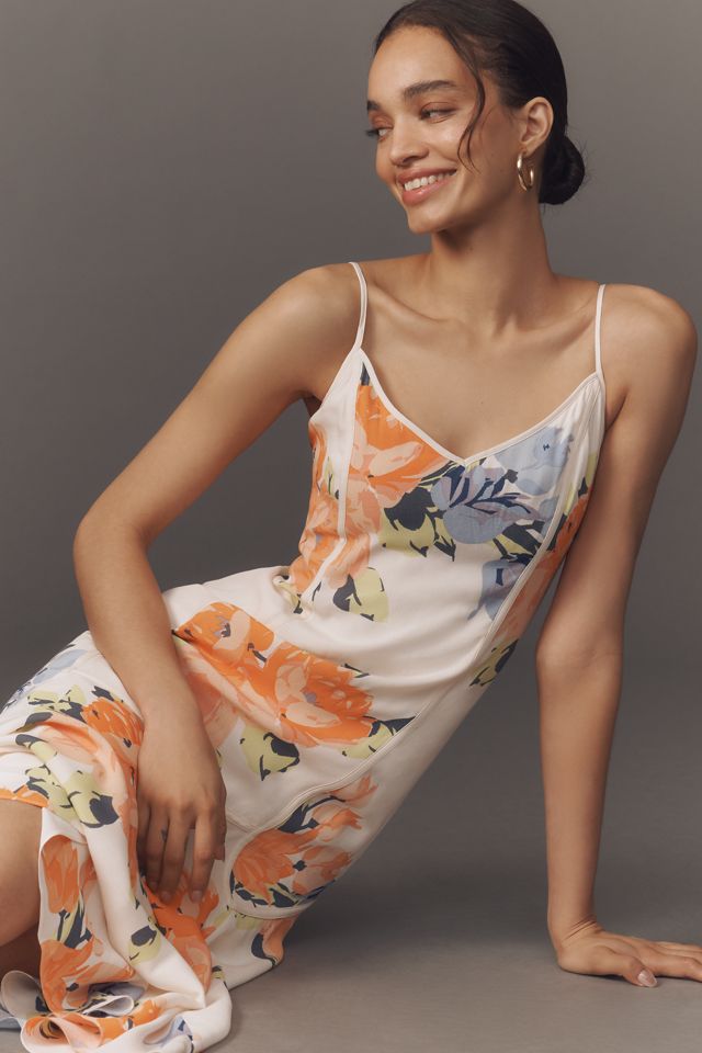 By Anthropologie Square-Neck Asymmetrical Midi Dress #2