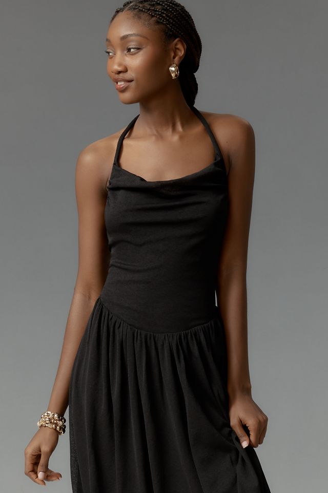 By Anthropologie Cowl-Neck Bubble-Hem Dress #1
