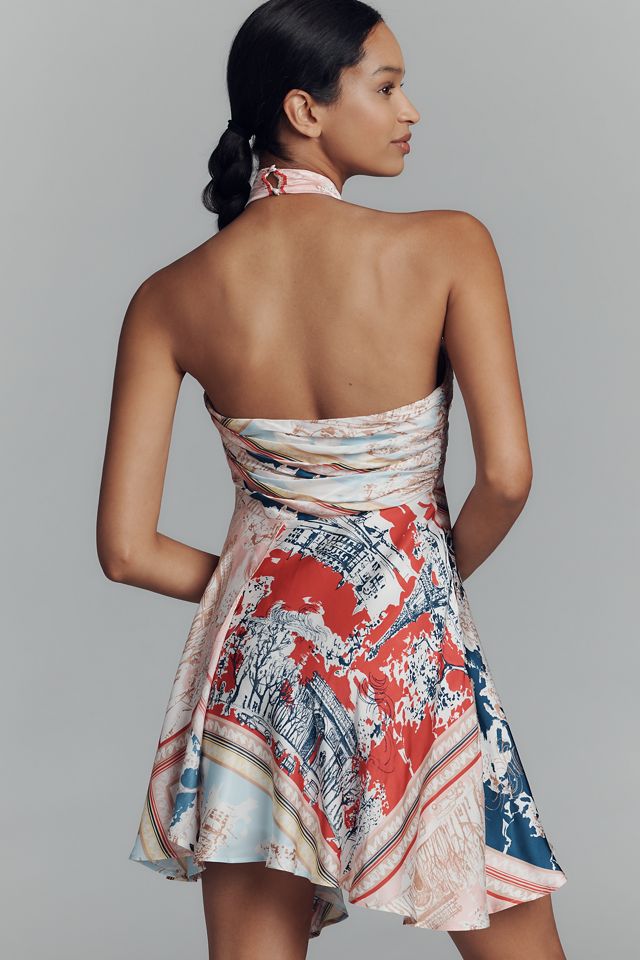 Maeve Halter Scarf Mini Dress #1