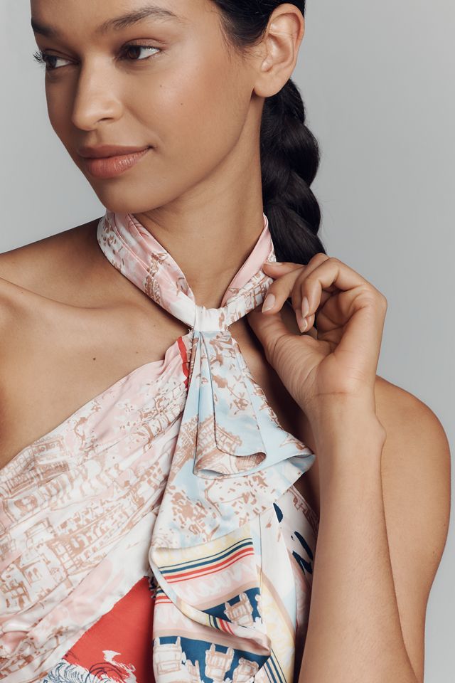 Maeve Halter Scarf Mini Dress #2