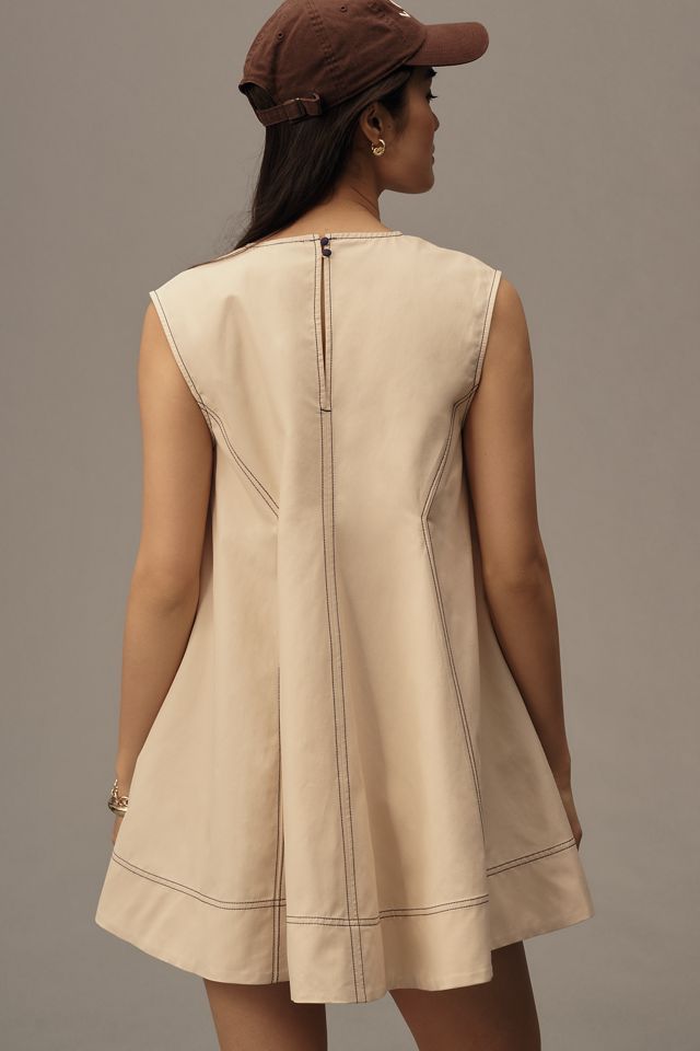 Maeve V-Ausschnitt Ausschnitt Mini Swing Kleid #1