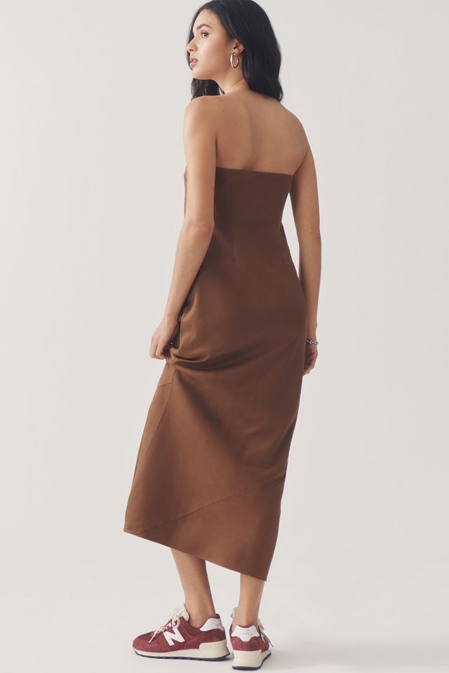 The Tilda Linen Blend Slip Dress | Anthropologie