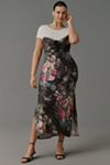 By Anthropologie Twofer Midi Slip Dress