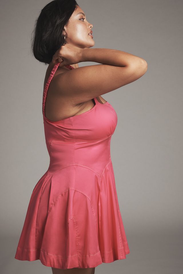 Anthropologie プランジドロップウエストAラインミニドレス By Anthropologie Plunge Drop-Waist A-Line Mini Dress