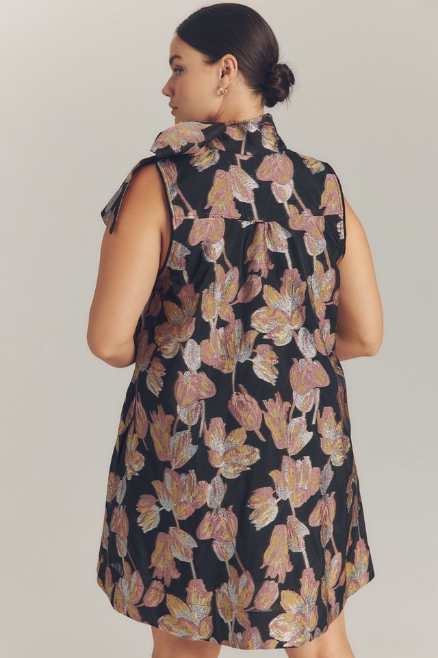 The Caroline Sleeveless Tie-Neck Mini Dress by Maeve #6