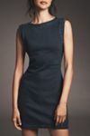 Pilcro Denim Muscle-Sleeve Mini Dress