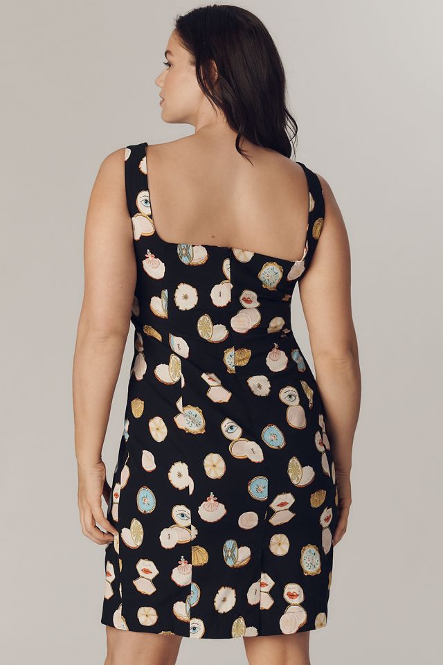 Maeve Fitted Square-Neck Mini Dress: Danielle Kroll Edition #7