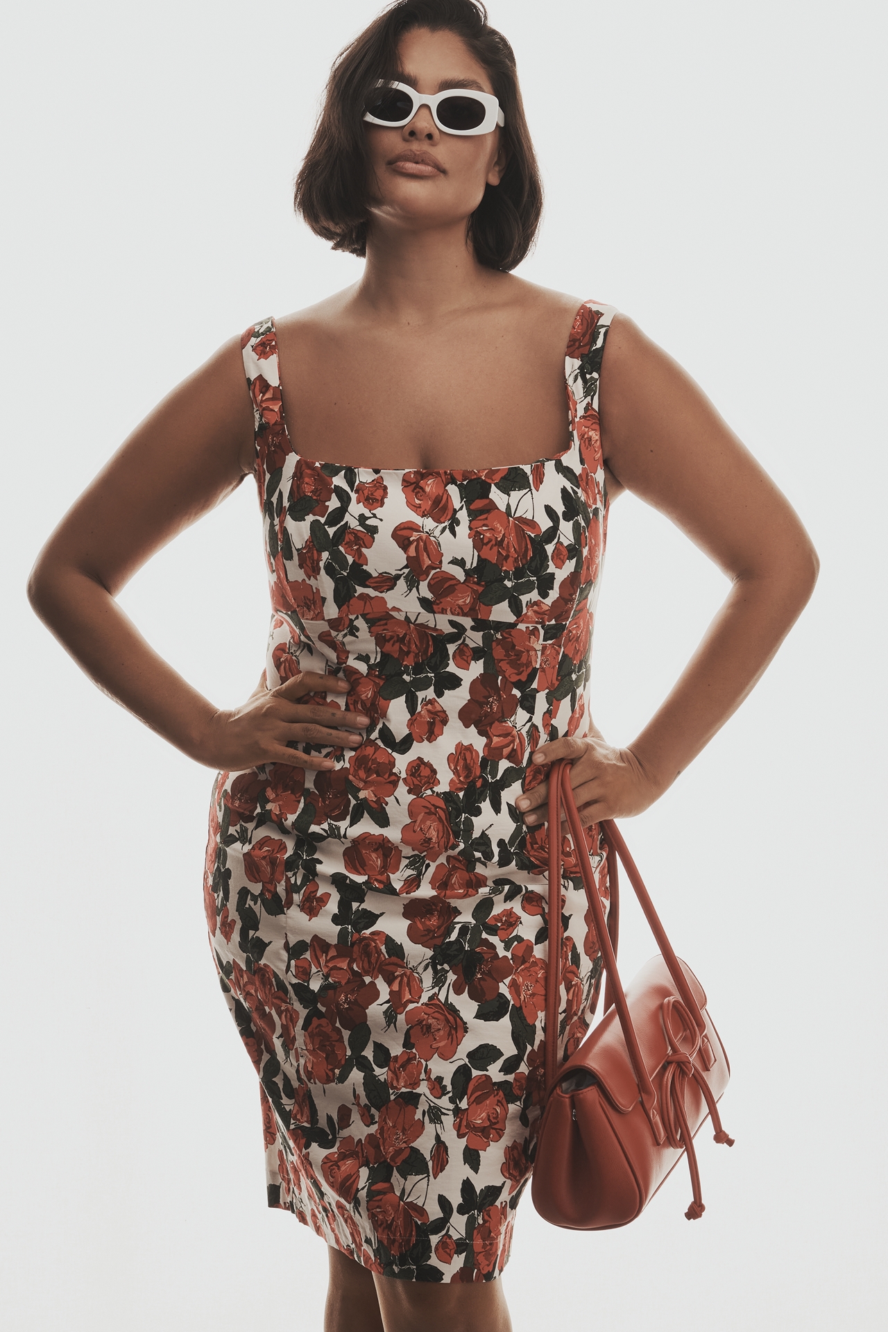 Maeve Sleeveless Square-Neck Knee-Length Dress