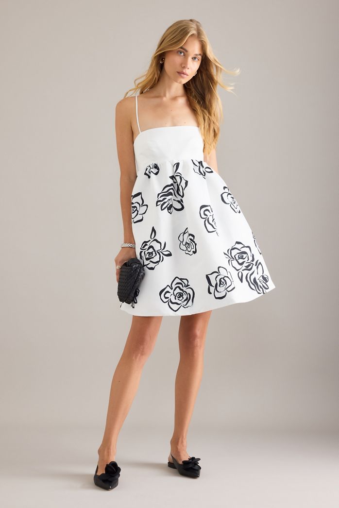 Maeve Sleeveless Square-Neck Babydoll Mini Dress
