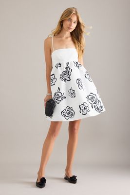 Maeve Sleeveless Square-Neck Babydoll Mini Dress