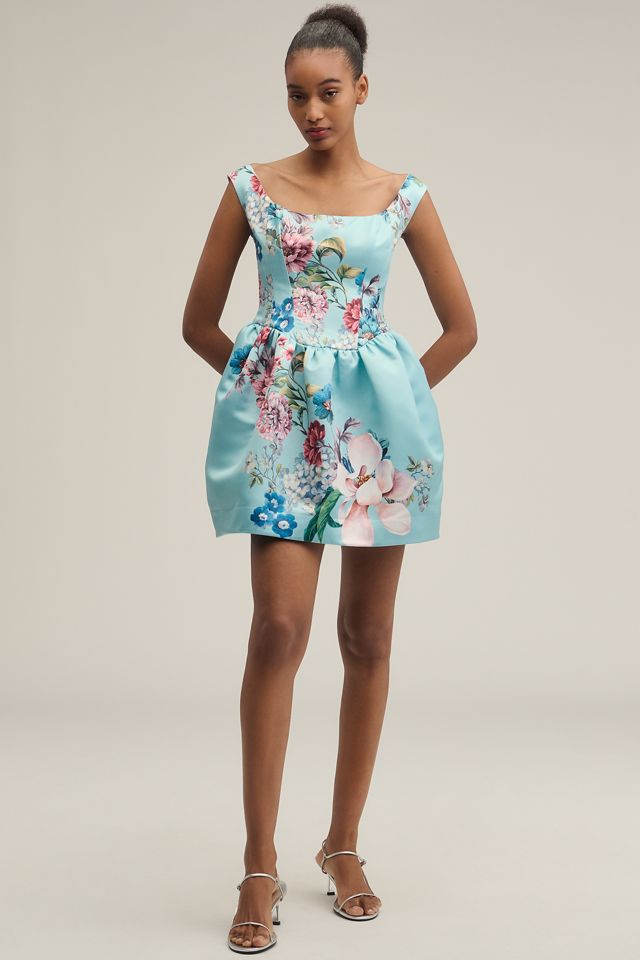 Maeve Sleeveless Square-Neck Fit & Flare Mini Dress #1