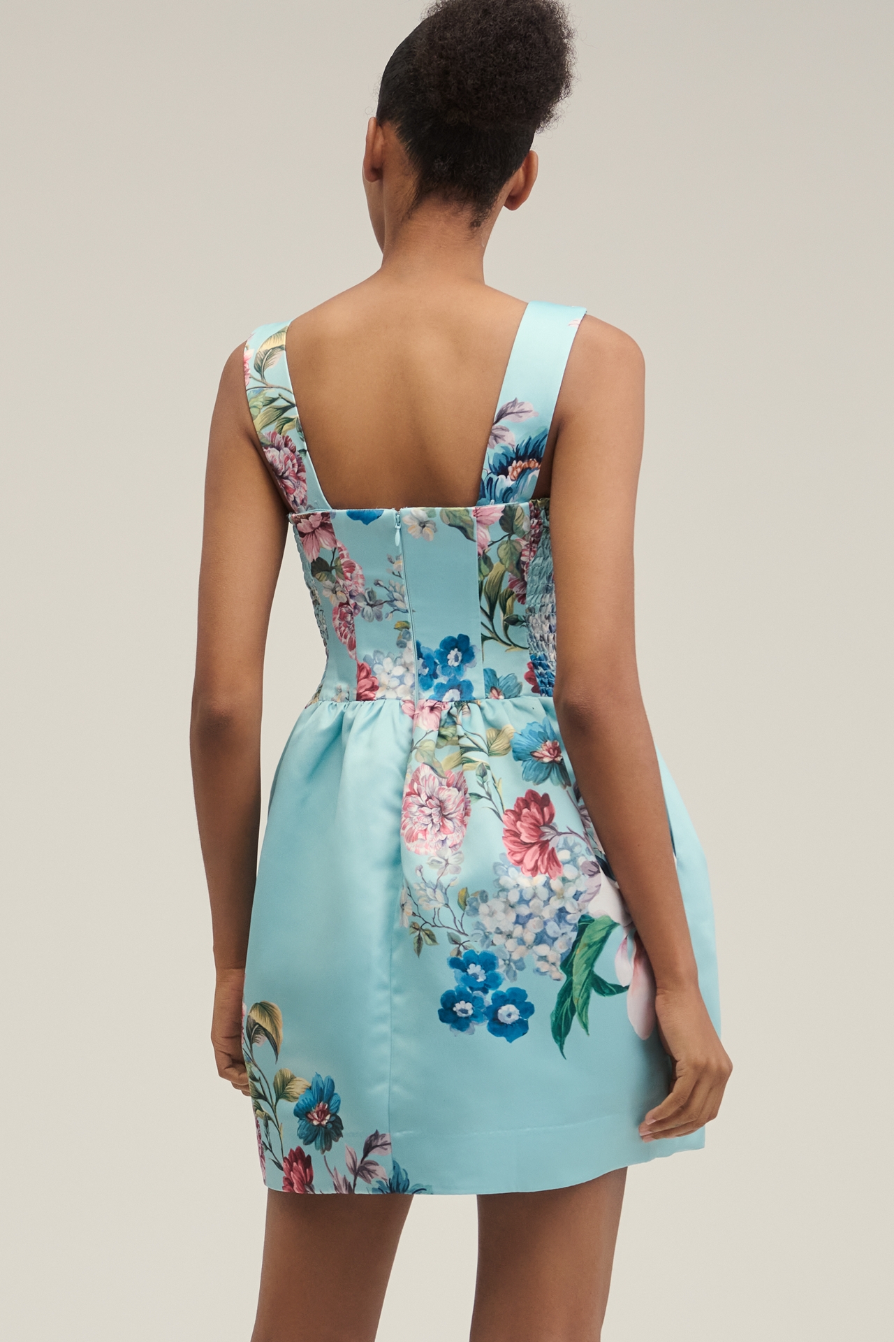 Maeve Sleeveless Square-Neck Fit & Flare Mini Dress