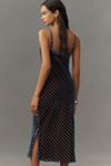 By Anthropologie Burnout Bias-Cut Slim Midi Dress
