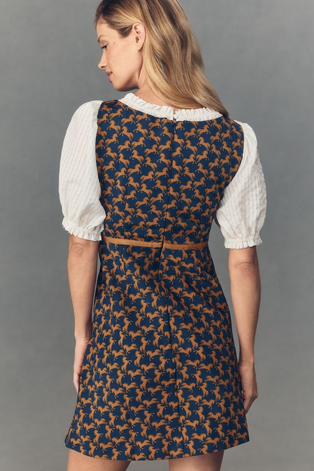 Robe mini deux pièces à manches bouffantes Maeve #1