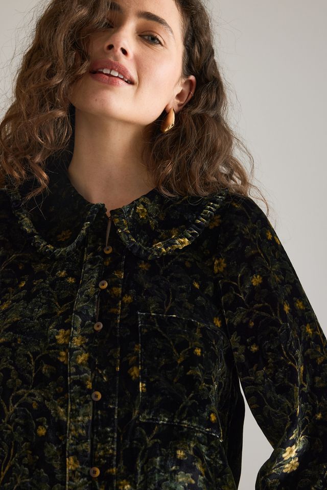 El Vestido Mini de Terciopelo de Manga Larga Keira de Pilcro #4