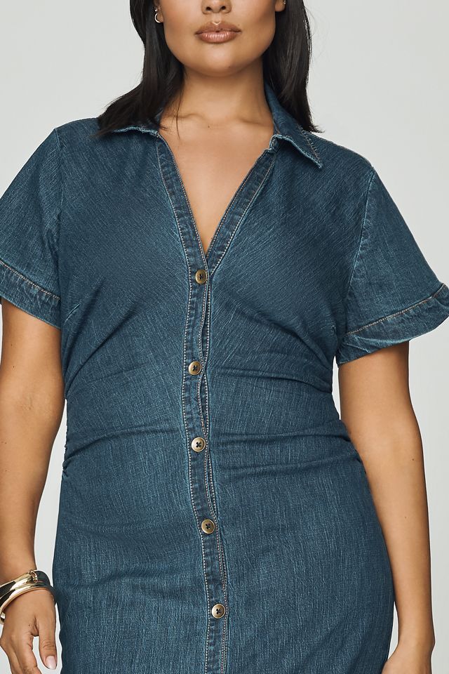 Pilcro Greer Denim Midi Shirtdress #4