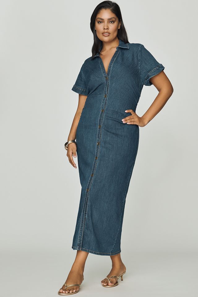 Pilcro Greer Denim Midi Shirtdress #3