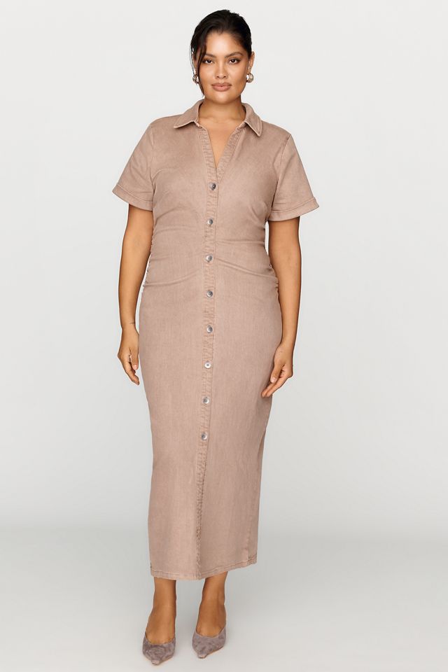 Pilcro Greer Denim Midi Shirtdress #3