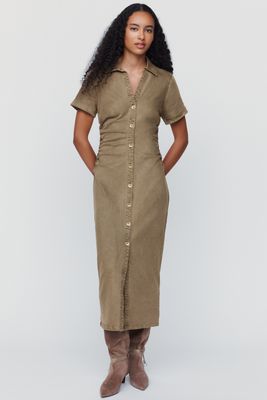 Pilcro Greer Denim Midi Shirtdress
