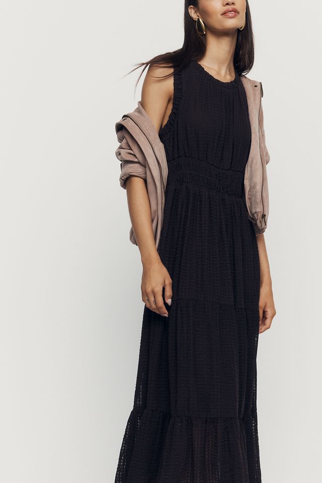 By Anthropologie Sleeveless Smocked Waist A-Line Midi Dress #2