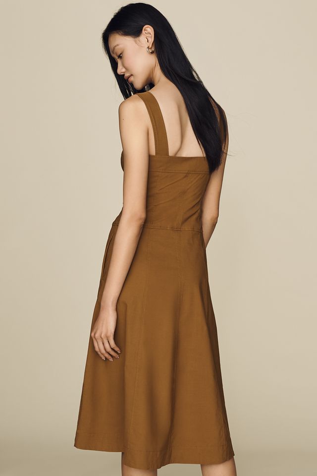 Maeve Hardware A-Line Zip-Front Midi Dress #2