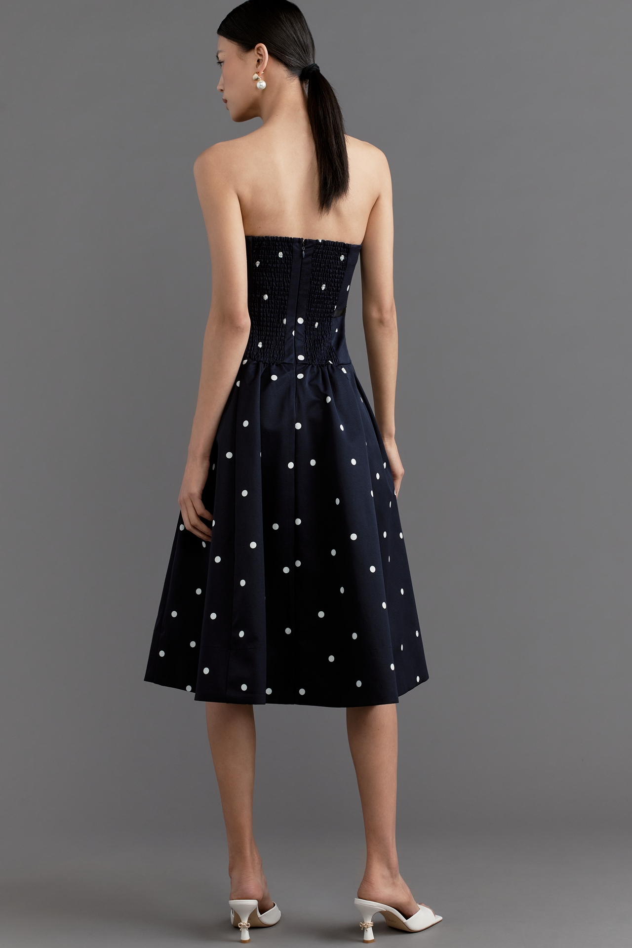 Maeve Strapless A-Line Midi Dress