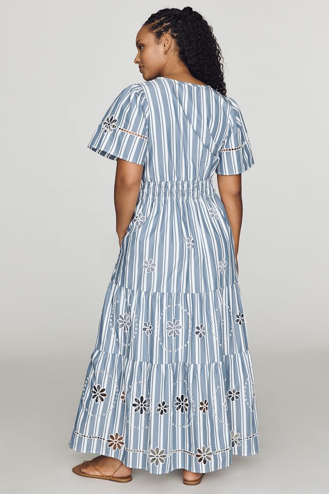 Somerset Cotton Embroidered Eyelet Maxi Dress #4