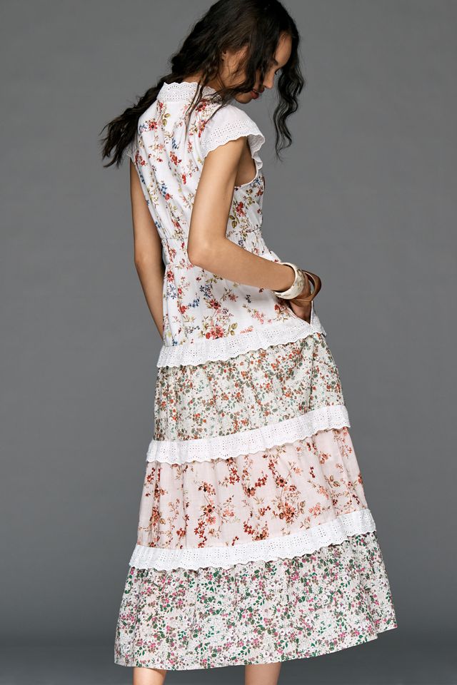 Peregrine Tiered Deco Midi Dress #3